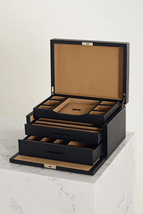 유럽직배송 스미스슨 SMYTHSON Panama textured-leather jewelry box 24772899113502467