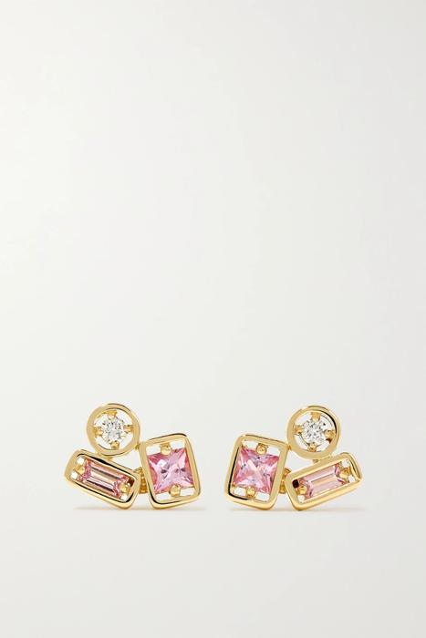 유럽직배송 수잔케일런 귀걸이 SUZANNE KALAN 18-karat gold, sapphire and diamond earrings 18706561956251364
