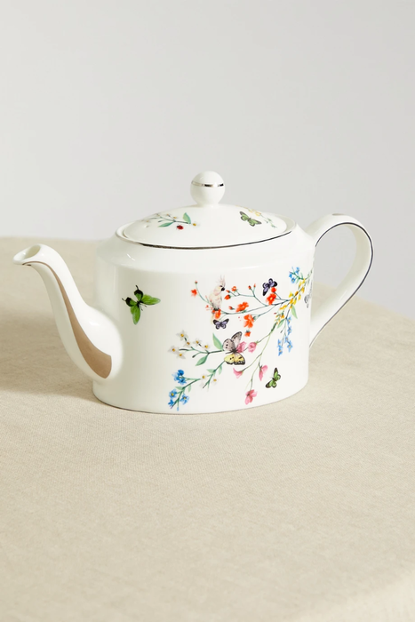 유럽직배송 NIMEROLOGY Isabelle&#039;s Garden Party bone china teapot 16114163150767964