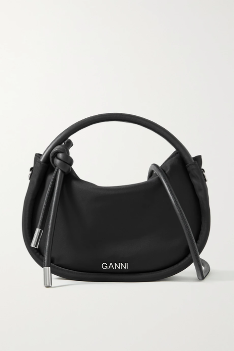 유럽직배송 가니 숄더백 GANNI Mini leather-trimmed recycled shell shoulder bag 20346390236162146