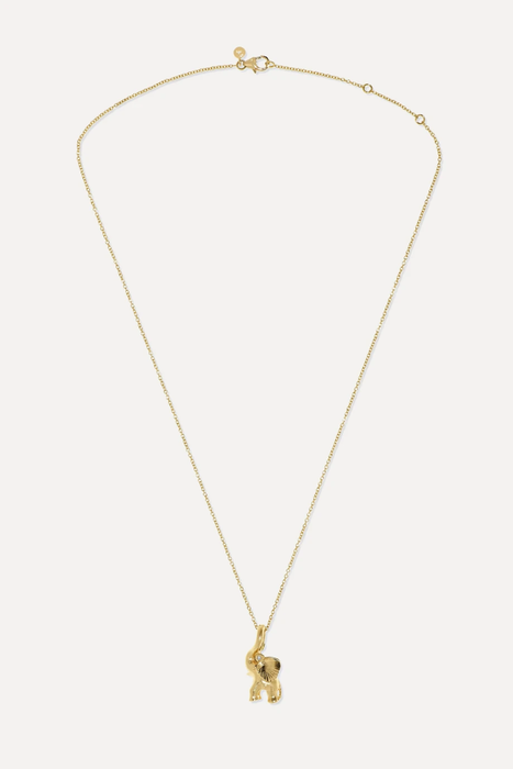 유럽직배송 OLE LYNGGAARD COPENHAGEN Elephant 18-karat gold diamond necklace 17957409489657414
