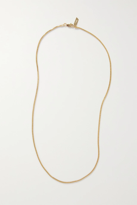 유럽직배송 LOREN STEWART Classic Snake 14-karat gold necklace 10163292707757710