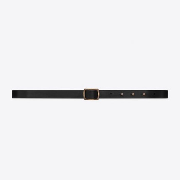 유럽직배송 입생로랑 SAINT LAURENT PAVÉ buckle belt in smooth leather 5851020IH0T1000