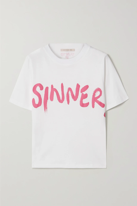 유럽직배송 크리스토퍼케인 티셔츠 CHRISTOPHER KANE Sinner printed cotton-jersey T-shirt 24772899113267423