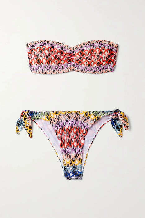 유럽직배송 미쏘니 MISSONI Mare crochet-knit bandeau bikini 2204324139022857