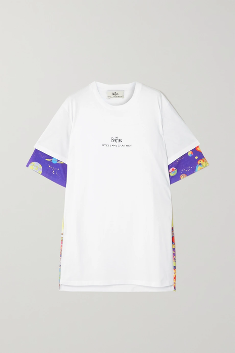 유럽직배송 스텔라맥카트니 STELLA MCCARTNEY + The Beatles Get Back oversized layered printed cotton-jersey mini dress 24062987016704662