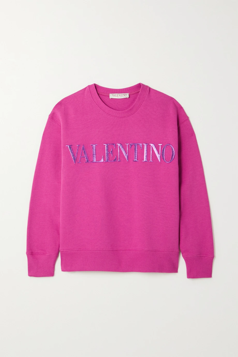 유럽직배송 발렌티노 VALENTINO Embossed cotton-jersey sweatshirt 24665545640556445