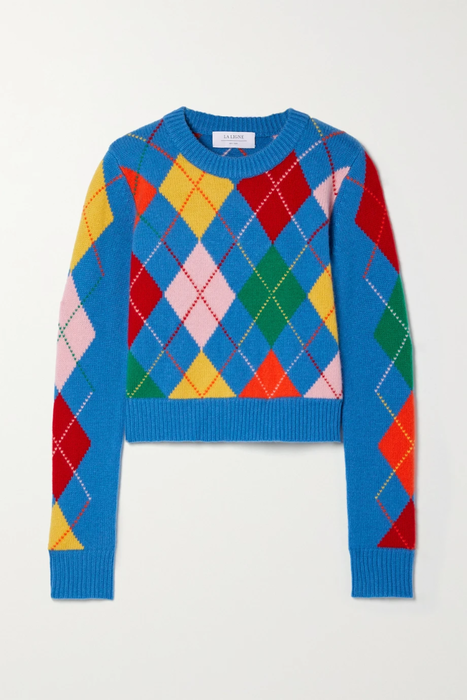 유럽직배송 라린 스웨터 LA LIGNE Campbell argyle cashmere sweater 25185454455843262