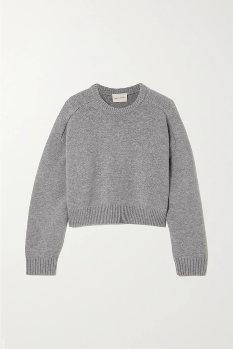 유럽직배송 LOULOU STUDIO Bruzzi oversized cropped wool and cashmere-blend sweater 15546005221871528