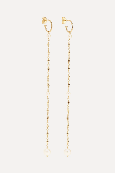 유럽직배송 MIZUKI 14-karat gold pearl earrings 17957409490661757