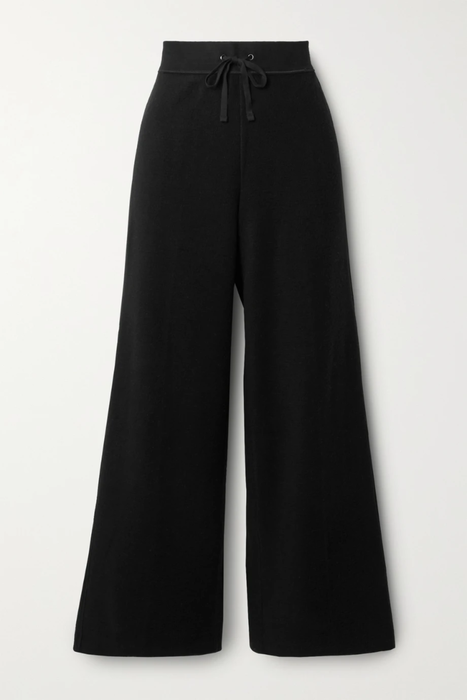 유럽직배송 제임스펄스 팬츠 JAMES PERSE Brushed waffle-knit cotton and cashmere-blend wide-leg pants 33599693056320172