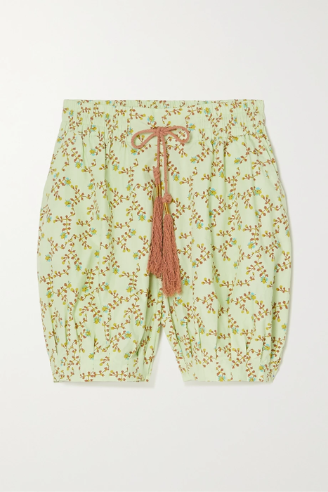 유럽직배송 YVONNE S Floral-print cotton-poplin shorts 27086482324410276