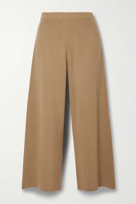 유럽직배송 띠어리 팬츠 THEORY Ribbed wool and cashmere-blend wide-leg pants 25185454455918279