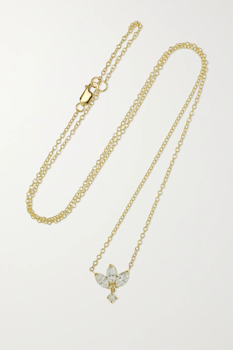 유럽직배송 MARIA TASH Lotus 18-karat gold diamond necklace 17428787259245228
