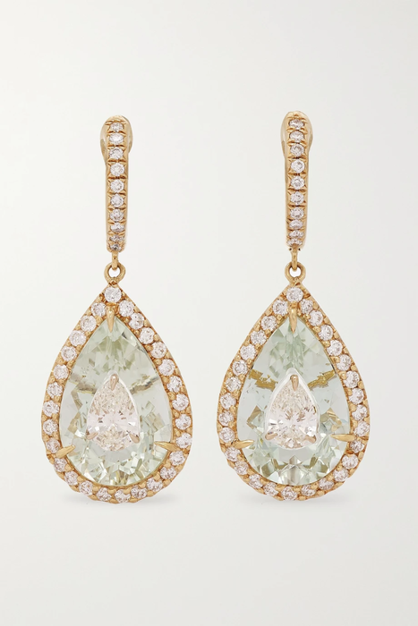 유럽직배송 보고시안 귀걸이 BOGHOSSIAN 18-karat gold, beryl and diamond earrings 23841192565755621