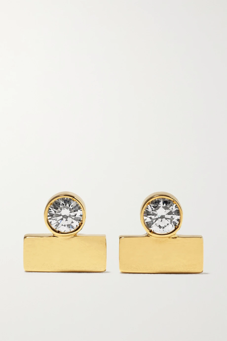 유럽직배송 일레아나마크리 귀걸이 ILEANA MAKRI Overlap Falls 18-karat gold diamond earrings 25185454457517498