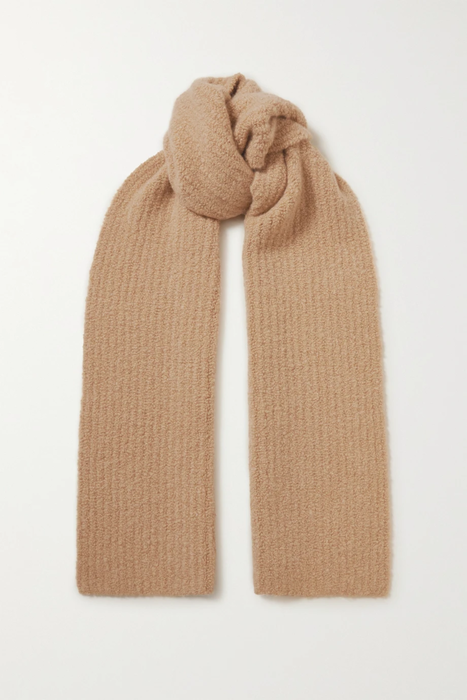 유럽직배송 가브리엘허스트 GABRIELA HEARST Ruben bouclé-knit cashmere and silk-blend scarf 15546005222053346