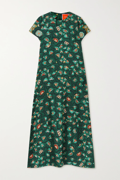 유럽직배송 라더블제이 원피스 LA DOUBLEJ Floral-print silk-twill maxi dress 17411127376931618