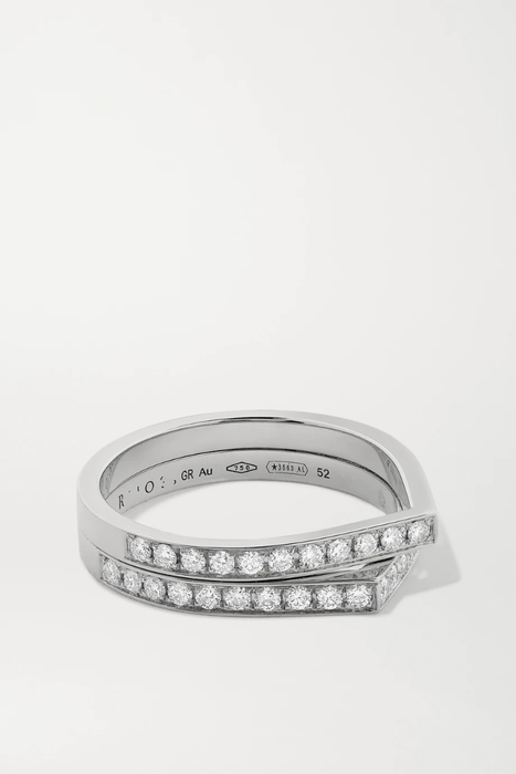 유럽직배송 REPOSSI Antifer 18-karat white gold diamond ring 29419655932243371