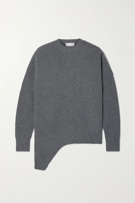 유럽직배송 마이클코어스콜렉션 스웨터 MICHAEL KORS COLLECTION Asymmetric ribbed cashmere sweater 25185454455935122