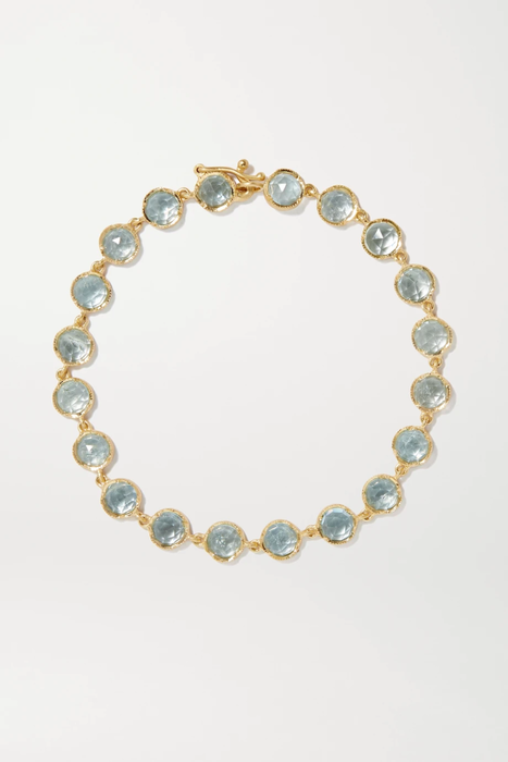 유럽직배송 아이린뉴워스 팔찌 IRENE NEUWIRTH Classic 18-karat gold lapis lazuli bracelet 560971904004635