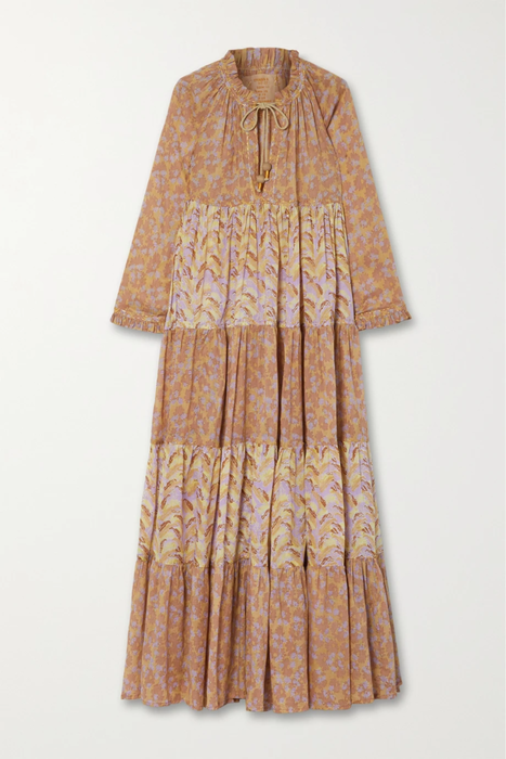유럽직배송 YVONNE S Hippy tiered printed cotton-voile maxi dress 27086482324410054