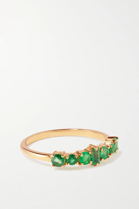 유럽직배송 일레아나마크리 반지 ILEANA MAKRI Rivulet 18-karat emerald ring 25185454457517499
