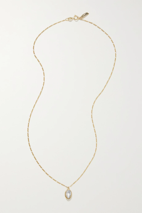 유럽직배송 LOREN STEWART 14-karat gold topaz necklace 3589493616528987