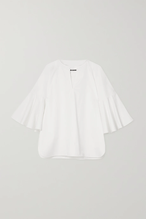 유럽직배송 질샌더 블라우스 JIL SANDER Oversized gathered cotton-poplin blouse 24772899113277334