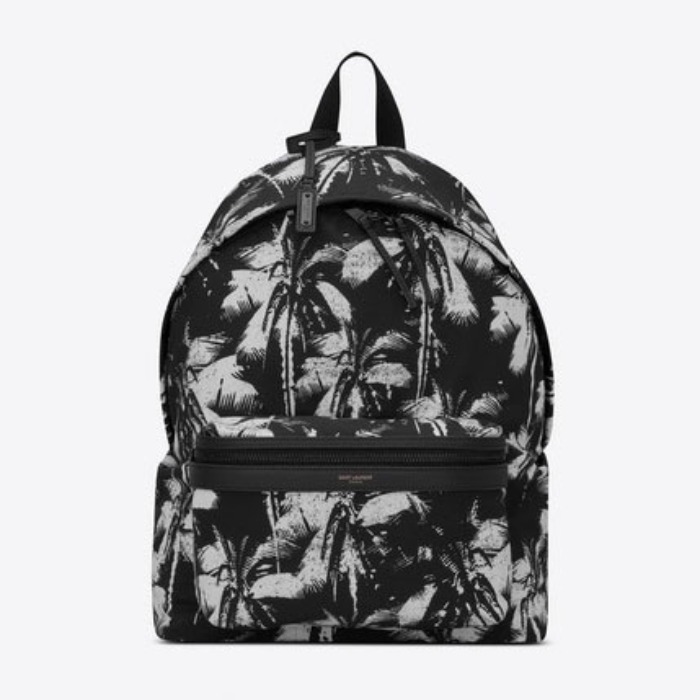 유럽직배송 입생로랑 SAINT LAURENT CITY backpack in palm-print nylon 534967HZU1U1070
