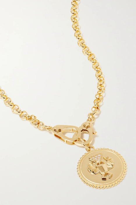 유럽직배송 파운드레 목걸이 FOUNDRAE Protection 18-karat gold diamond necklace 13452677151059971