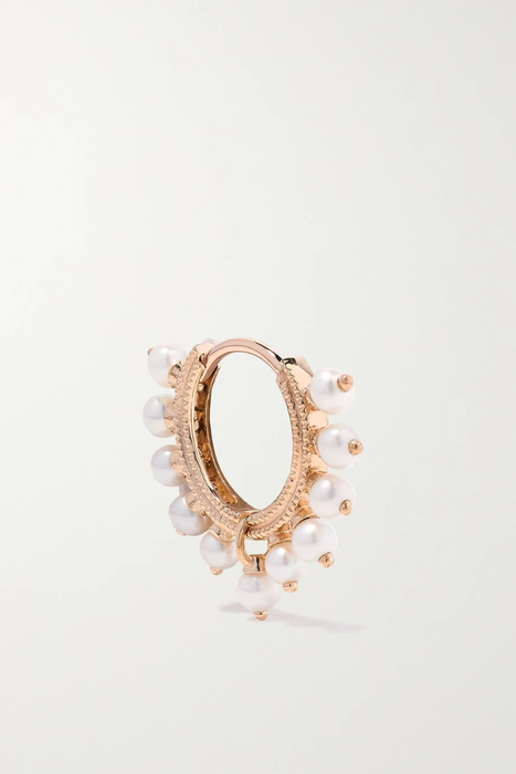 유럽직배송 마리아타쉬 귀걸이 MARIA TASH 8mm 14-karat white gold pearl hoop earring 16301891330607153