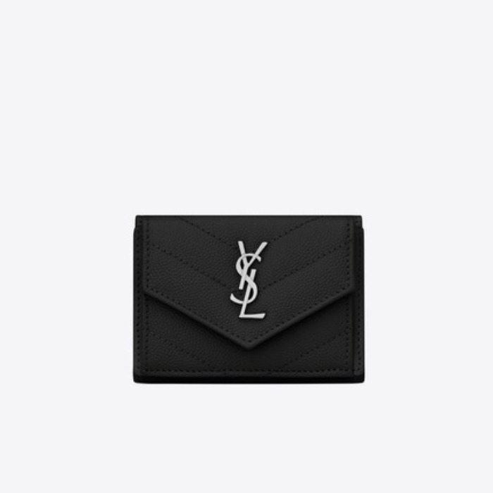 유럽직배송 입생로랑 SAINT LAURENT monogramme tiny wallet in grain de poudre embossed leather 505118BOWA21000