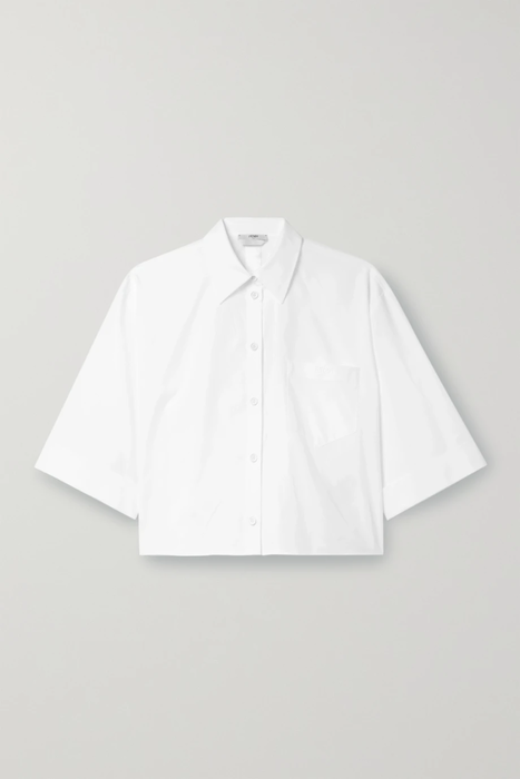 유럽직배송 펜디 FENDI Cropped cotton-poplin shirt 10163292707021801