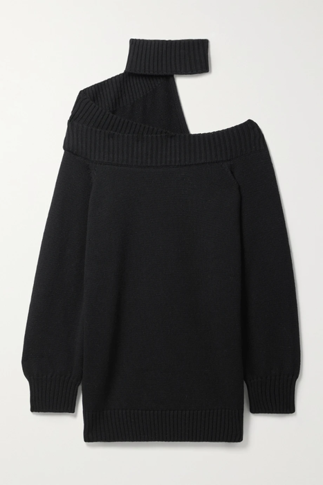 유럽직배송 몬세 MONSE Off-the-shoulder merino wool turtleneck mini dress 15546005222132010