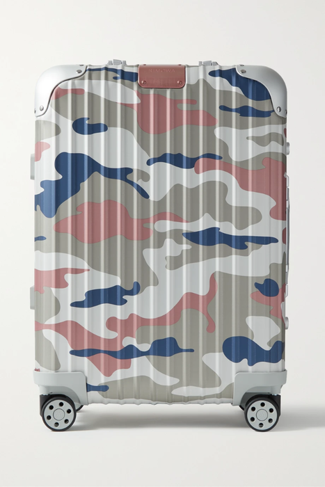 유럽직배송 리모와 RIMOWA Original Cabin 55cm camouflage-print aluminum suitcase 20346390236036050