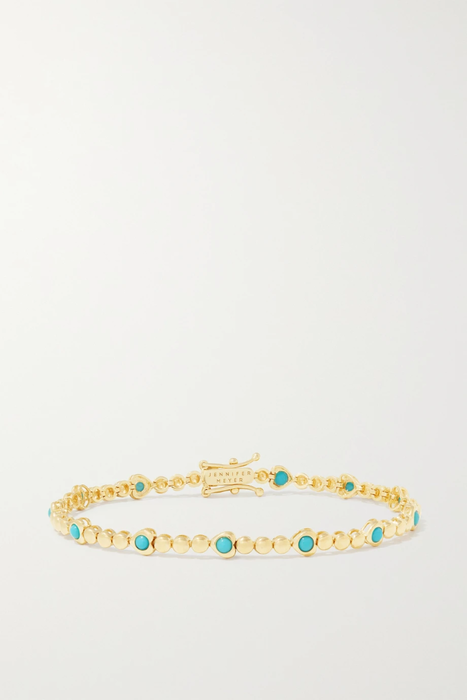 유럽직배송 제니퍼메이어 팔찌 JENNIFER MEYER Heart 18-karat gold turquoise bracelet 18706561955907240