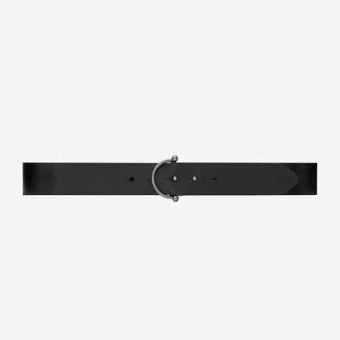 유럽직배송 입생로랑 SAINT LAURENT MOTEL buckle belt in smooth leather 6063320IH0D1000