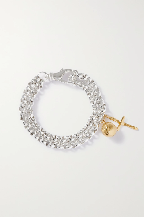 유럽직배송 알리기에리 팔찌 ALIGHIERI The Spellbinding Orb recycled silver and gold-plated bracelet 30629810020411996