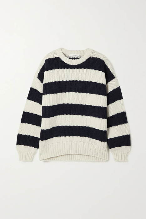유럽직배송 프레임 스웨터 FRAME Oversized striped merino wool sweater 24772899113372345
