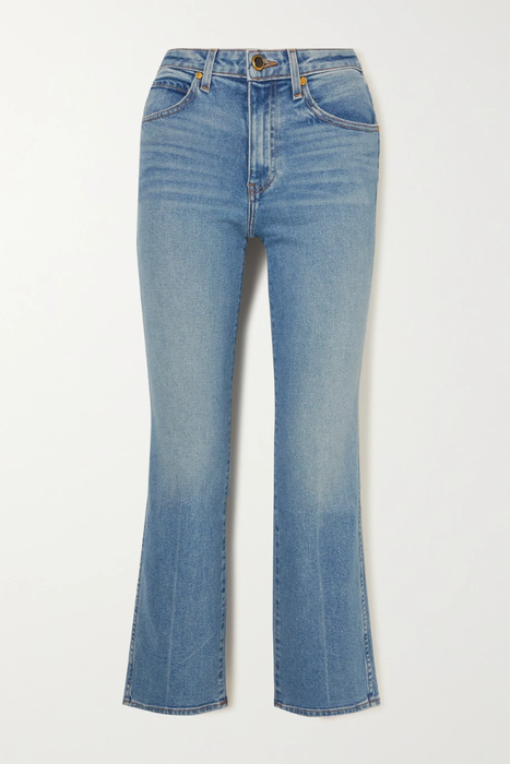유럽직배송 카이트 청바지 KHAITE Vivian cropped high-rise bootcut jeans 25185454455739121