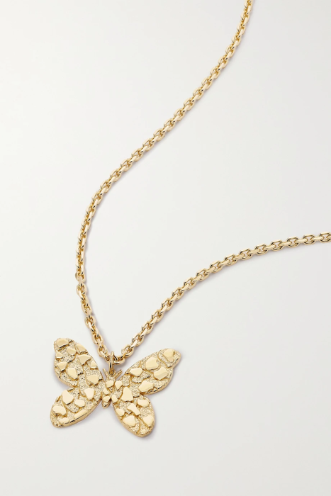 유럽직배송 SYDNEY EVAN Large Butterfly 14-karat gold necklace 17411127376968183