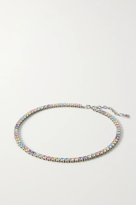 유럽직배송 아미나무아디 AMINA MUADDI Silver-tone crystal necklace 17266703523786110