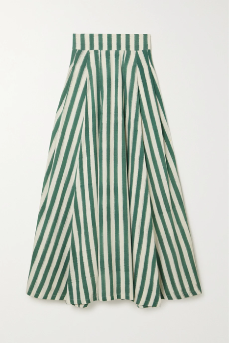 유럽직배송 엠포리오 시레누세 스커트 EMPORIO SIRENUSE Flaminia Ikat striped cotton maxi skirt 25185454455620827
