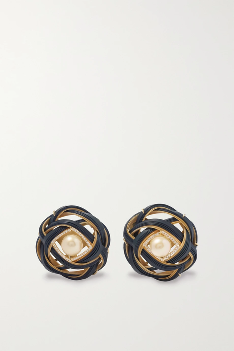 유럽직배송 실비아퍼마노비치 귀걸이 SILVIA FURMANOVICH 18-karat gold, bamboo and multi-stone earrings 16114163151135434