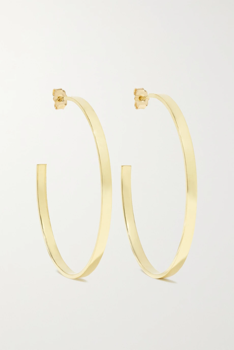 유럽직배송 JENNIFER MEYER Ellen Medium 18-karat gold hoop earrings 19971654707414116