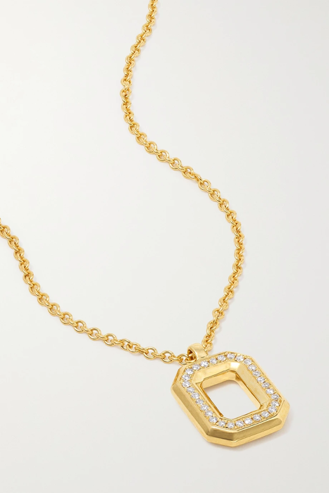 유럽직배송 STATE PROPERTY Spade 18-karat gold diamond necklace 25185454456118835