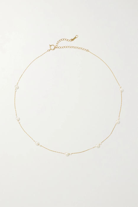 유럽직배송 MIZUKI 14-karat gold pearl necklace 25185454456678460