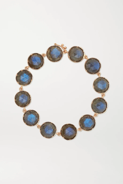 유럽직배송 IRENE NEUWIRTH Classic 18-karat rose gold labradorite bracelet 560971904000527