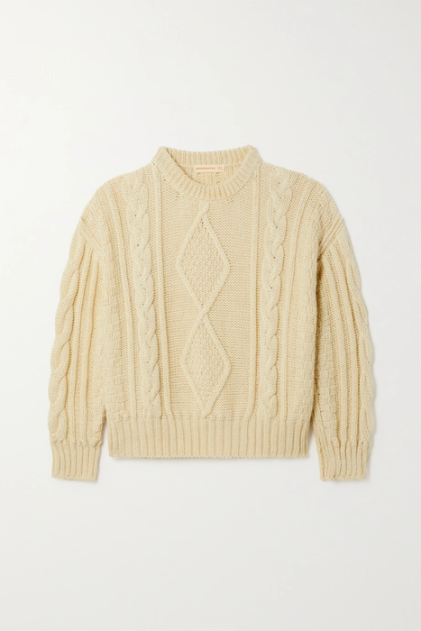 유럽직배송 &amp;DAUGHTER + NET SUSTAIN Aoife cable-knit wool sweater 16114163150625263
